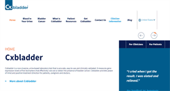 Desktop Screenshot of cxbladder.com