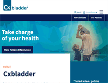 Tablet Screenshot of cxbladder.com